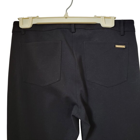 MICHAEL Michael Kors Size 6 Black Faux Leather Front Pants, Exc. Used Cond. - Picture 4 of 14